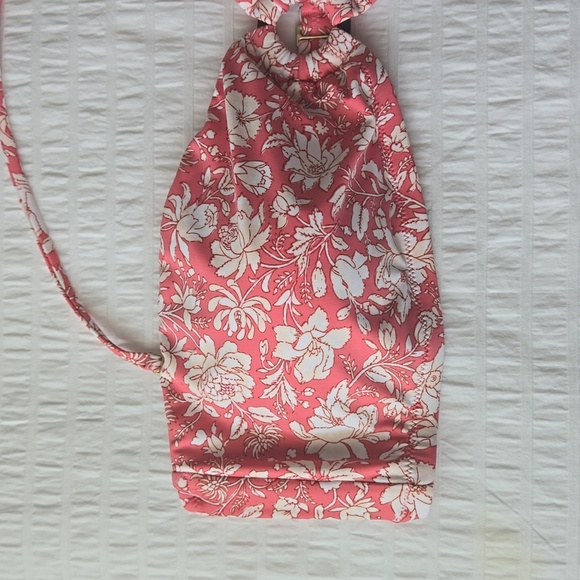 NWT*J CREW O-ring bandeau bikini top in tossed floral women's size 2X - Picture 4 of 10